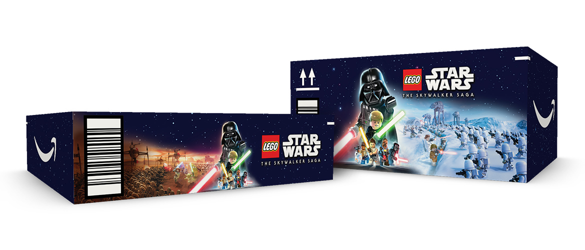 LEGO Star Wars: The Skywalker Saga on Amazon boxes